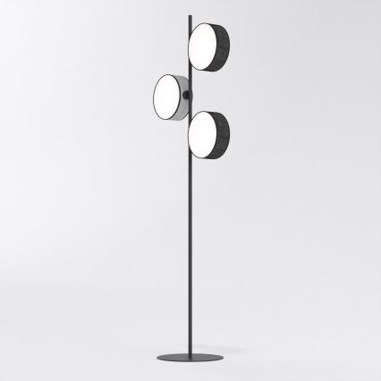 Lampada da terra DRUMZ 3xE14/10W/230V nero/grigio