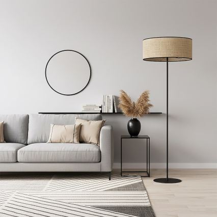 Lampada da terra ECO 1xE27/15W/230V beige/rattan