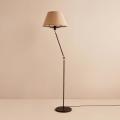 Lampada da terra flessibile AYD 1xE27/40W/230V nero/marrone