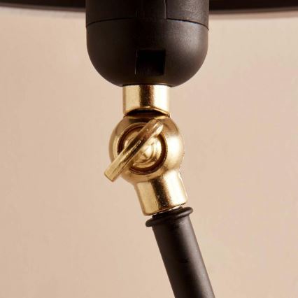 Lampada da terra flessibile AYD 1xE27/40W/230V nero/marrone