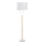 Lampada da terra FOGO 2xE27/15W/230V bianco/beige