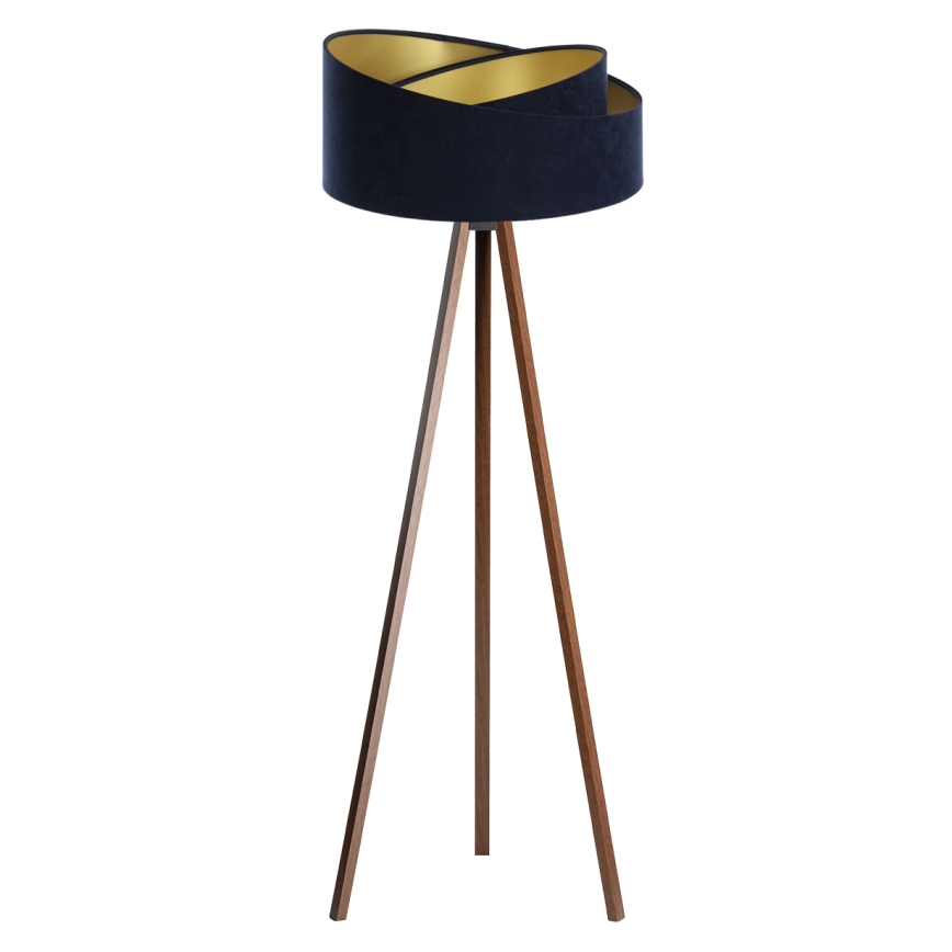 Lampada da terra GALAXY 1xE27/60W/230V blu/wenge