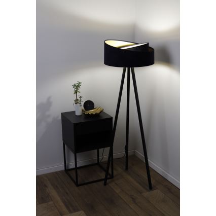 Lampada da terra GALAXY 1xE27/60W/230V nero/wenge