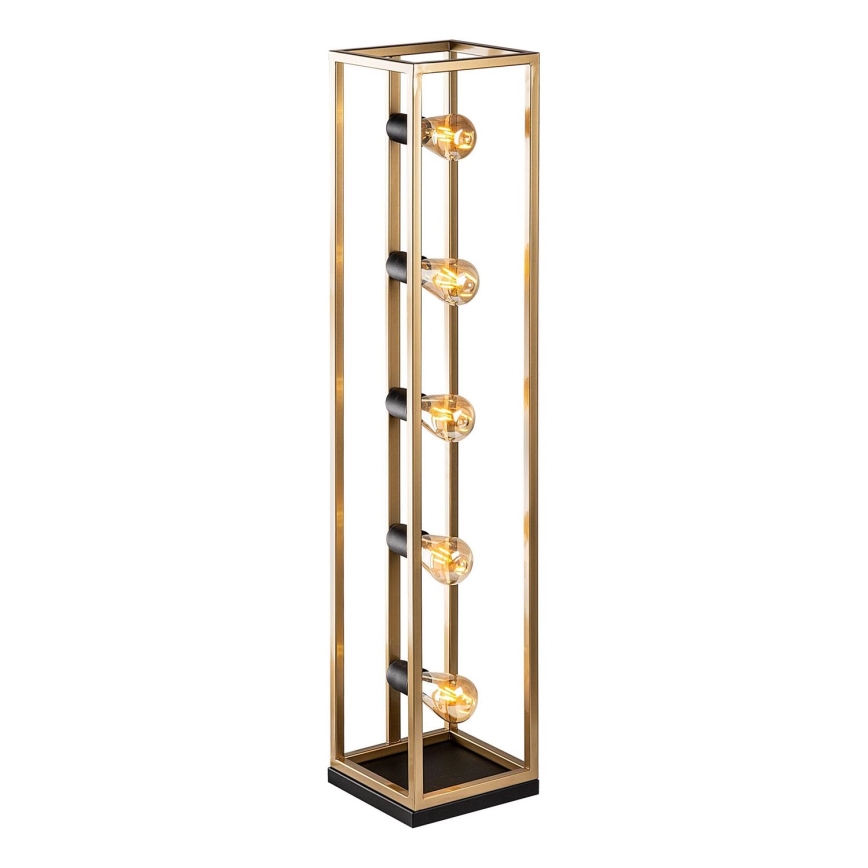 Lampada da terra KAFES 5xE27/40W/230V dorata