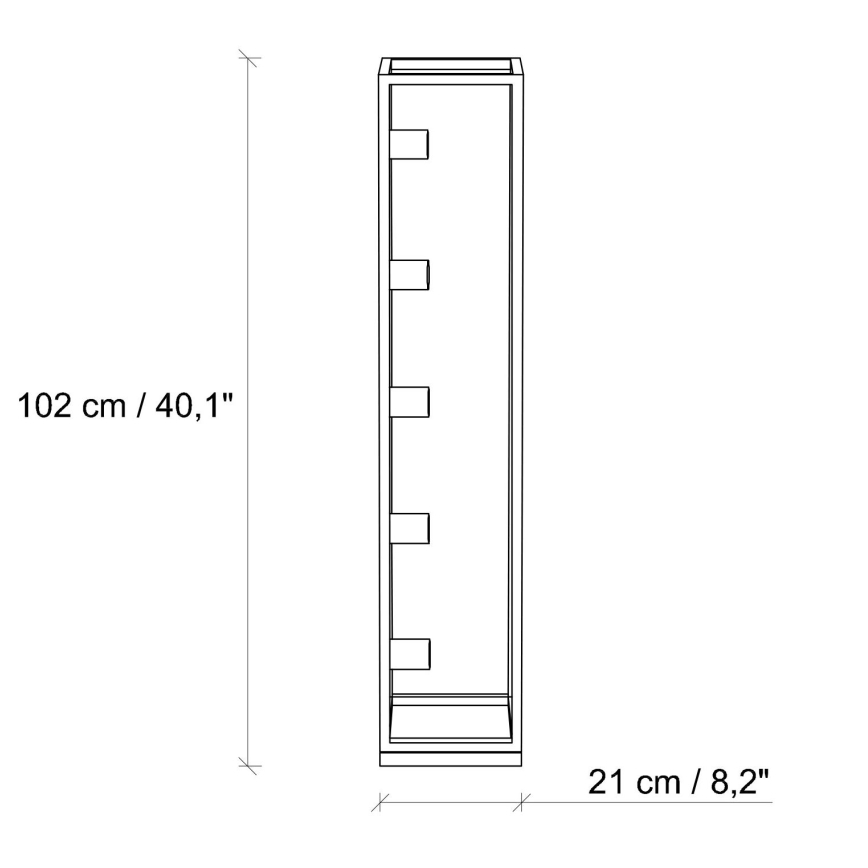 Lampada da terra KAFES 5xE27/40W/230V dorata