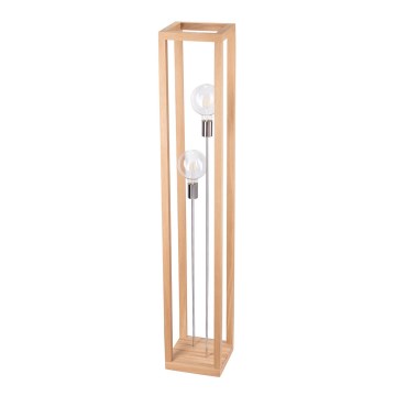 Lampada da terra KAGO 2xE27/60W/230V quercia opaco - certificato FSC