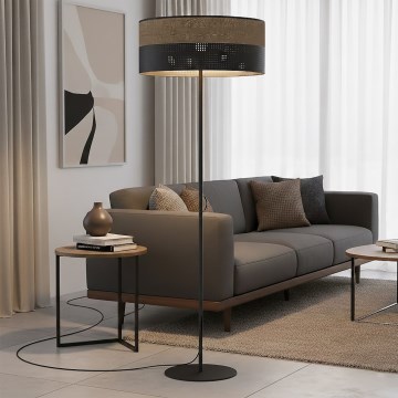 Lampada da terra KARBON 1xE27/15W/230V nero/marrone