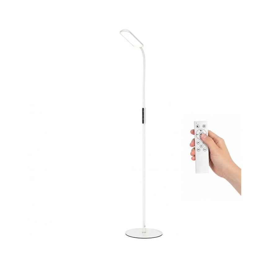 Lampada da terra LED dimmerabile TEILO LED/10W/230V 3000/4000/6500K bianca + telecomando