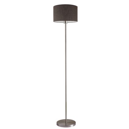Lampada da terra LED TUNJA 1xE27/20W/230V Ø 30 cm cromo opaco/marrone
