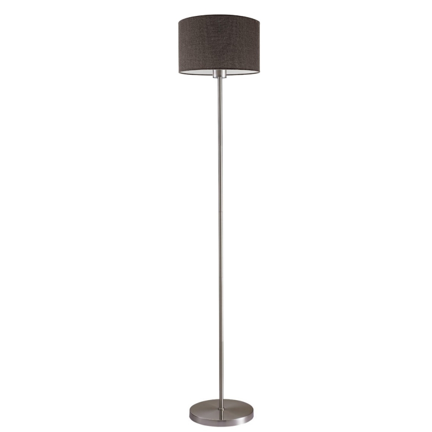 Lampada da terra LED TUNJA 1xE27/20W/230V Ø 30 cm cromo opaco/marrone