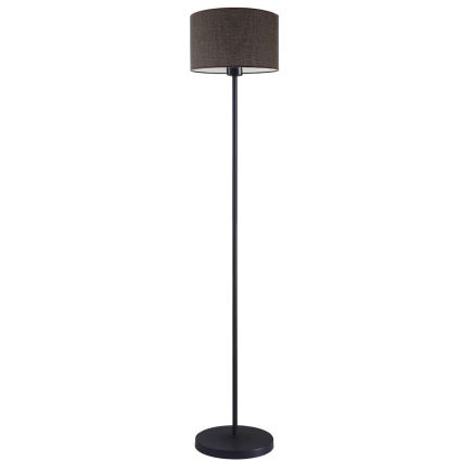 Lampada da terra LED TUNJA 1xE27/20W/230V Ø 30 cm nero/marrone