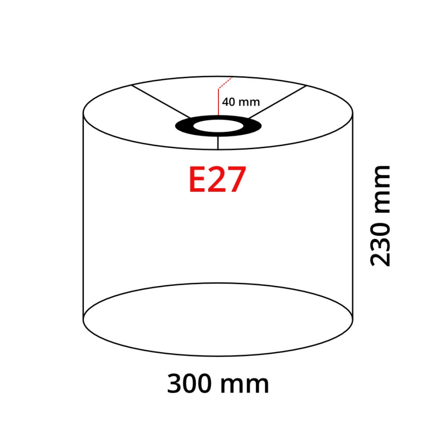 Lampada da terra LED TUNJA 1xE27/20W/230V Ø 30 cm oro/taupe