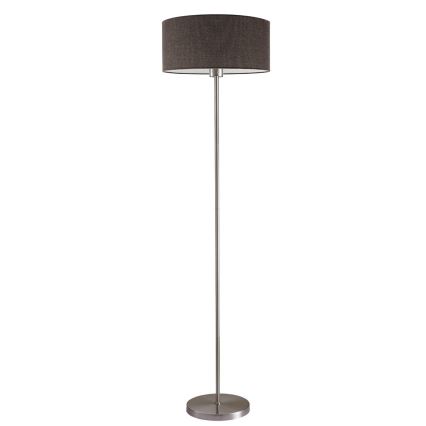 Lampada da terra LED TUNJA 1xE27/20W/230V Ø 38 cm cromo opaco/marrone