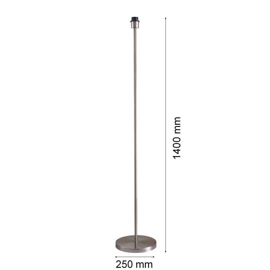 Lampada da terra LED TUNJA 1xE27/20W/230V Ø 38 cm cromo opaco/marrone