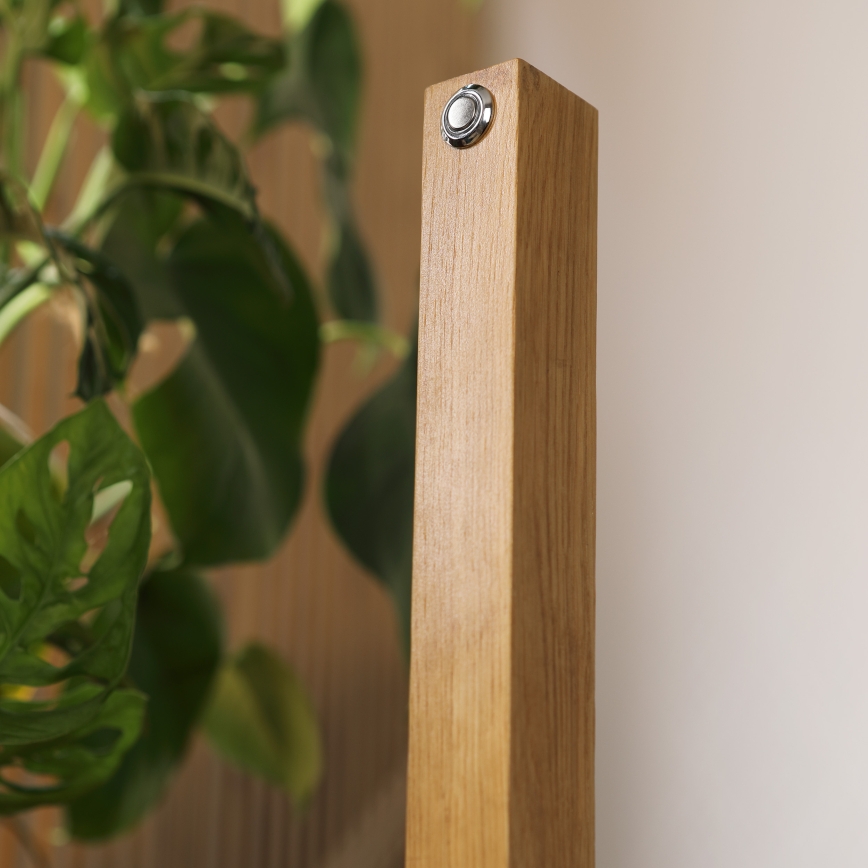 Lampada da terra LED VERDE LED/18W/230V 3000K rovere/nero