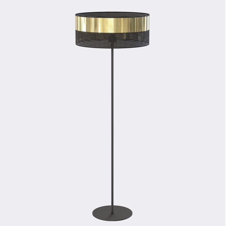 Lampada da terra LUX 1xE27/15W/230V nero/oro