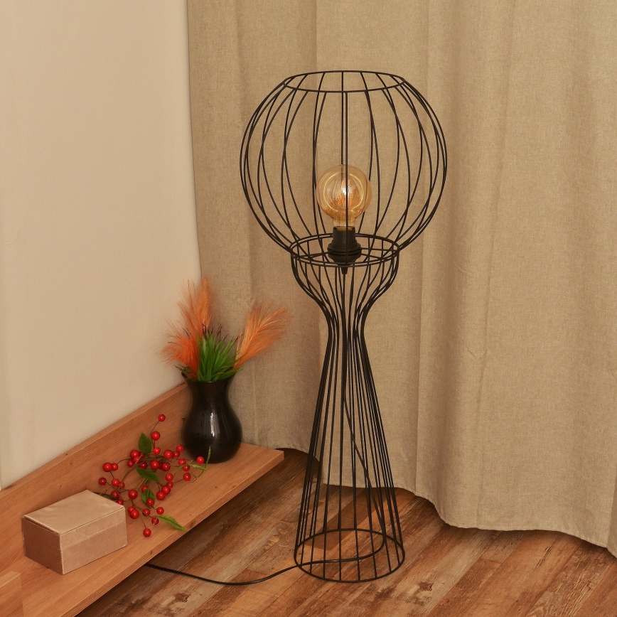 Lampada da terra MERCURE 1xE27/15W/230V nera