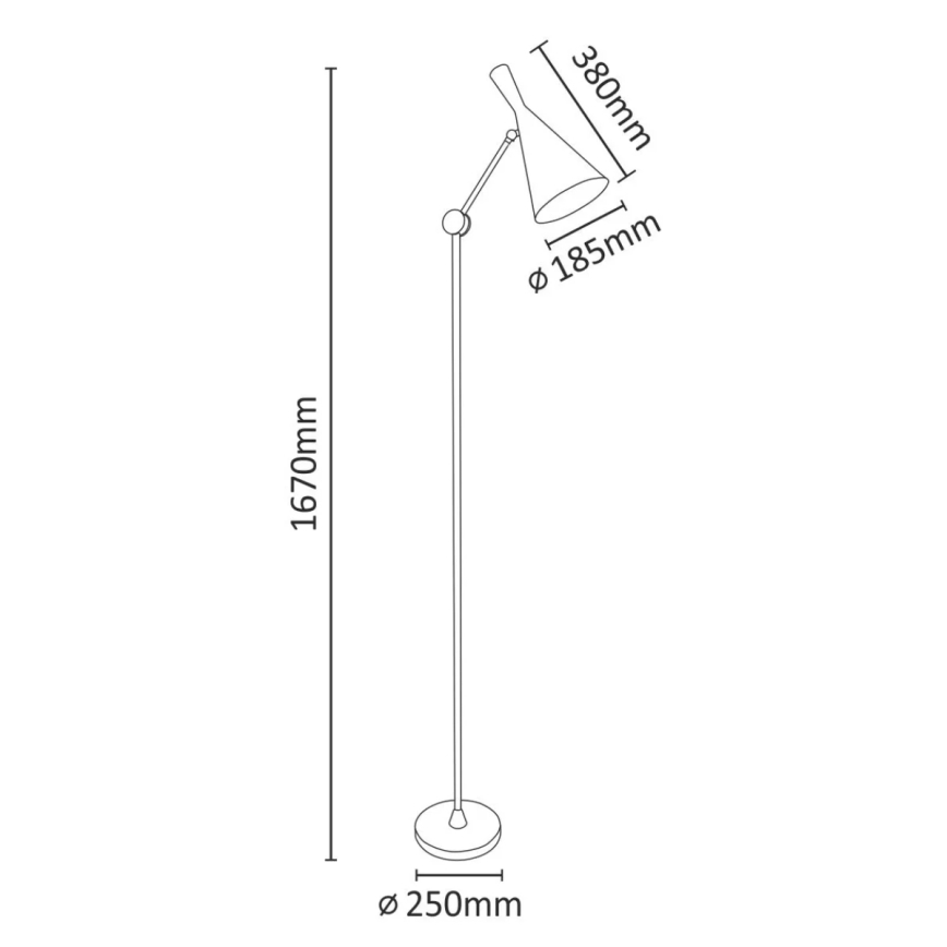Lampada da terra MODERN 1xE27/20W/230V bianco