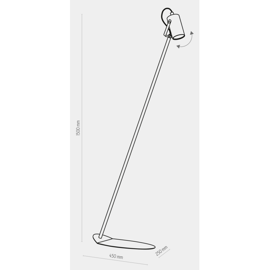 Lampada da terra REDO 1xGU10/10W/230V bianco