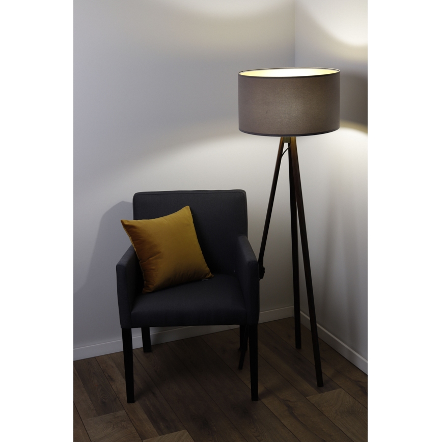 Lampada da terra STANDART 1xE27/60W/230V grigio/marrone