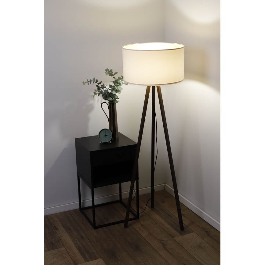 Lampada da terra STANDART 1xE27/60W/230V panna/marrone