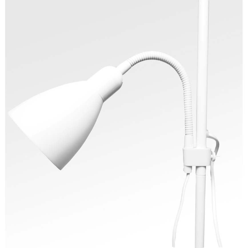 Lampada da terra WENDY 1xE27/100W/230V + 1xE14/40W bianca