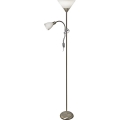 Lampada da terra WENDY 1xE27/100W/230V + 1xE14/40W cromo opaco