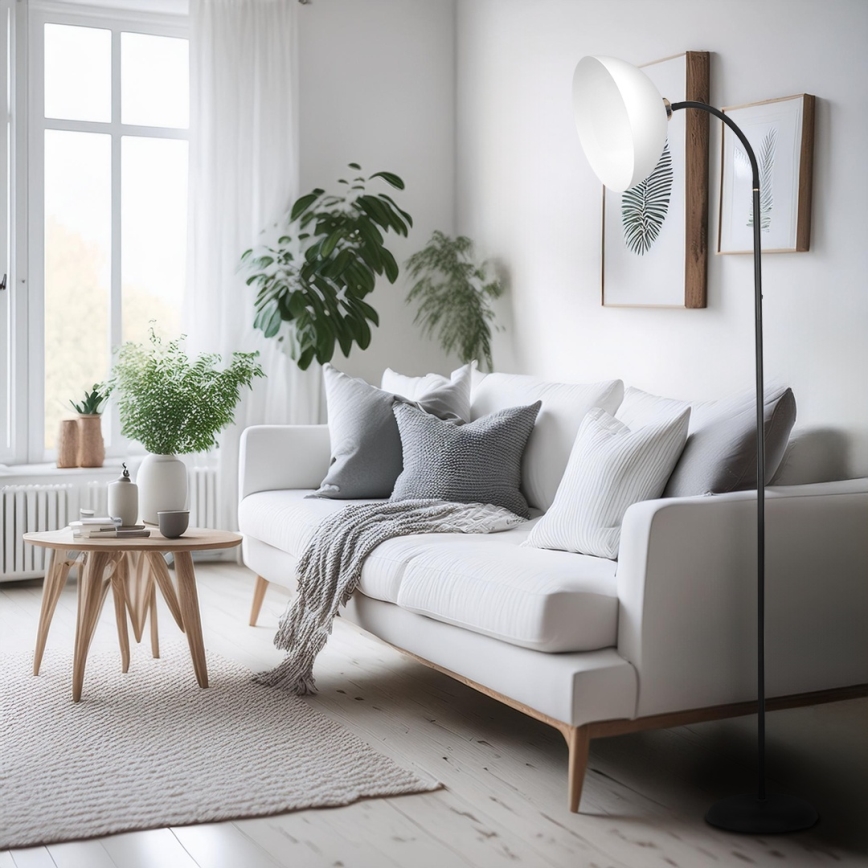 Lampada da terra ZACK 1xE27/15W/230V nera