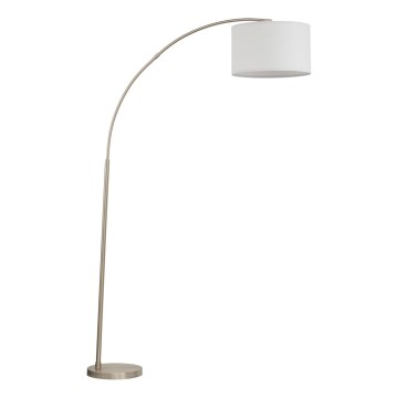 Lampada da terra ZENITH 1xE27/15W/230V cromo opaco/bianco