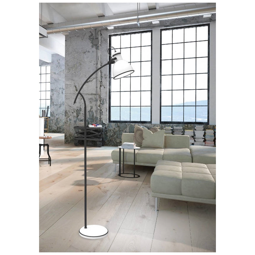 Lampada da terra ZUMBA 1xE27/40W/230V bianco/nero