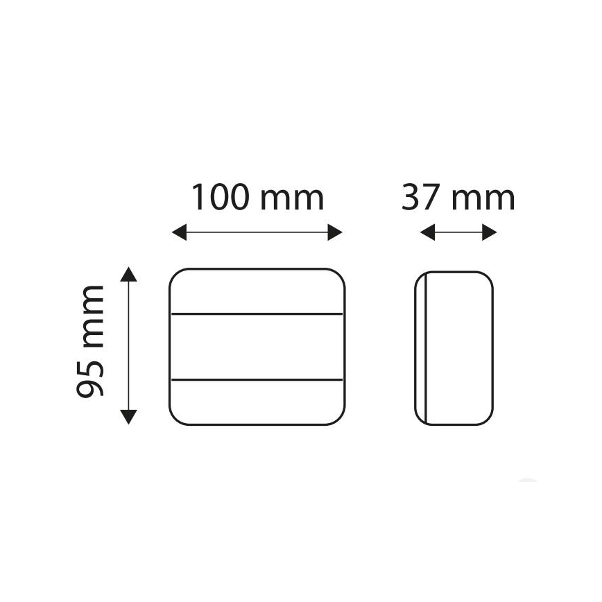 Lampada di posizione LED MULTI LED/1,5W/12V IP65 rosso/arancione