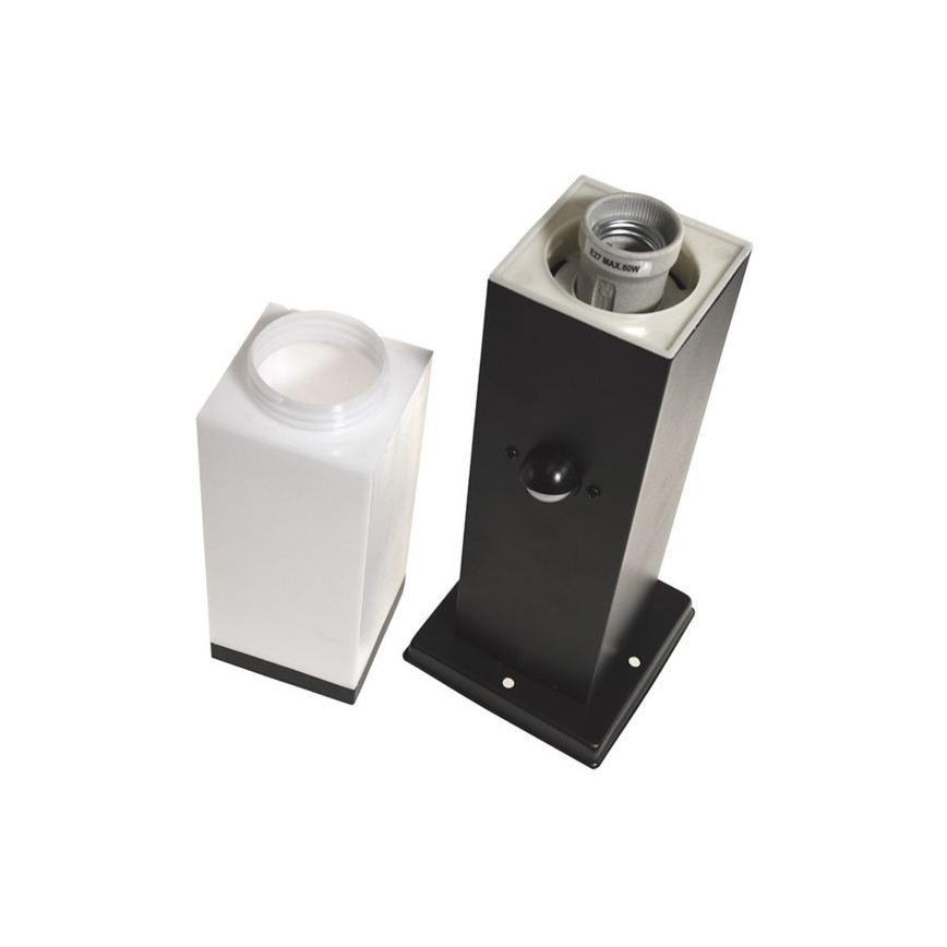 Lampada da esterno con sensore SOPPA 1xE27/60W/230V IP44 45 cm nero