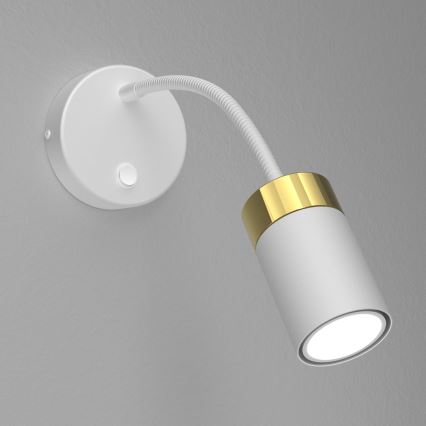 Lampada flessibile JOKER 1xGU10/8W/230V bianco/oro