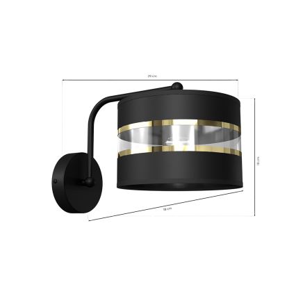 Lampada flessibile ULTIMO 1xE27/60W/230V nero