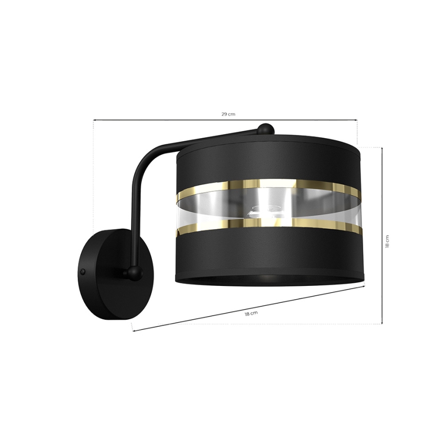 Lampada flessibile ULTIMO 1xE27/60W/230V nero