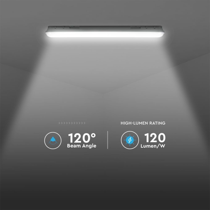 Lampada fluorescente tecnica LED con modulo di emergenza EMERGENCY LED/36W/230V 6500K 120cm IP65