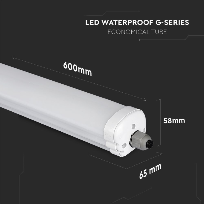 Lampada fluorescente tecnica LED G-SERIES LED/18W/230V 6500K IP65 60 cm