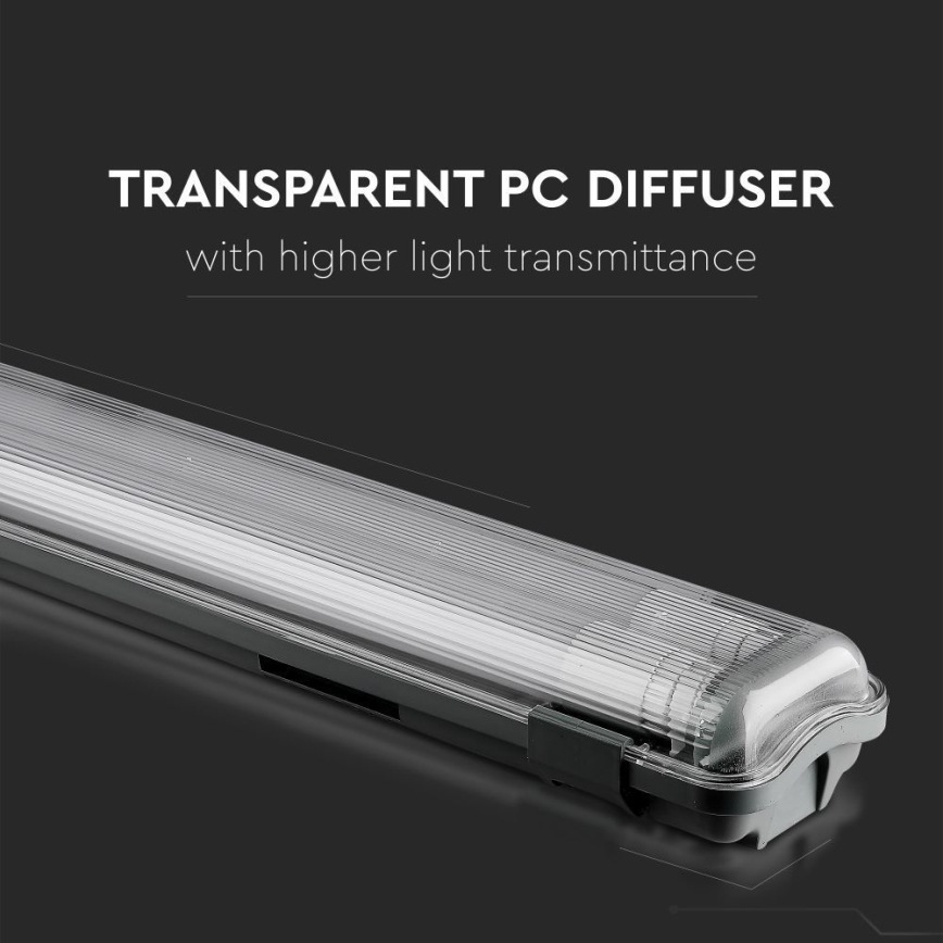 Lampada fluorescente tecnica LED T8 2xG13/22W/230V IP65 6400K 156 cm