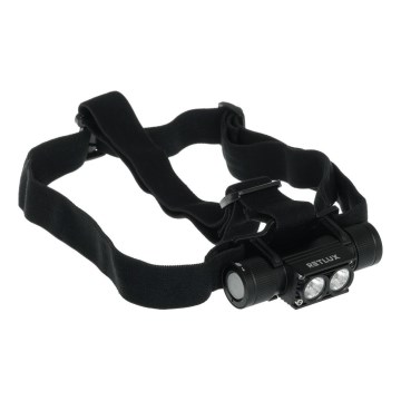 Lampada frontale in alluminio ricaricabile a LED LED/2600 mAh IP66