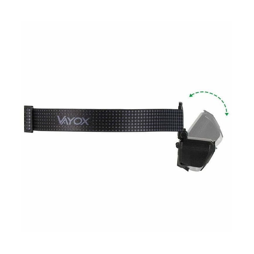 LED Dimmerabile ricaricabile lampada da testa con sensore e luce rossa 2xLED/5W/5V/3xAAA IP65 500 lucente 1200 mAh