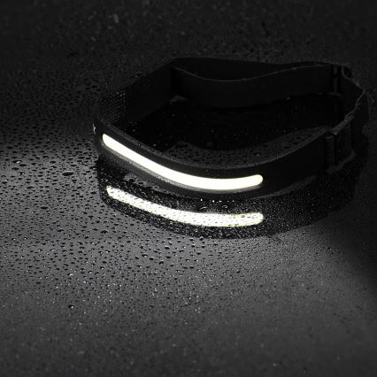 Lampada frontale ricaricabile a LED dimmerabile con sensore 2xLED/5V IP44 350 shiny 1200 mAh