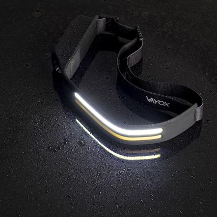 Lampada frontale ricaricabile a LED dimmerabile con sensore 3xLED/5V IP44 300 shiny 1200 mAh