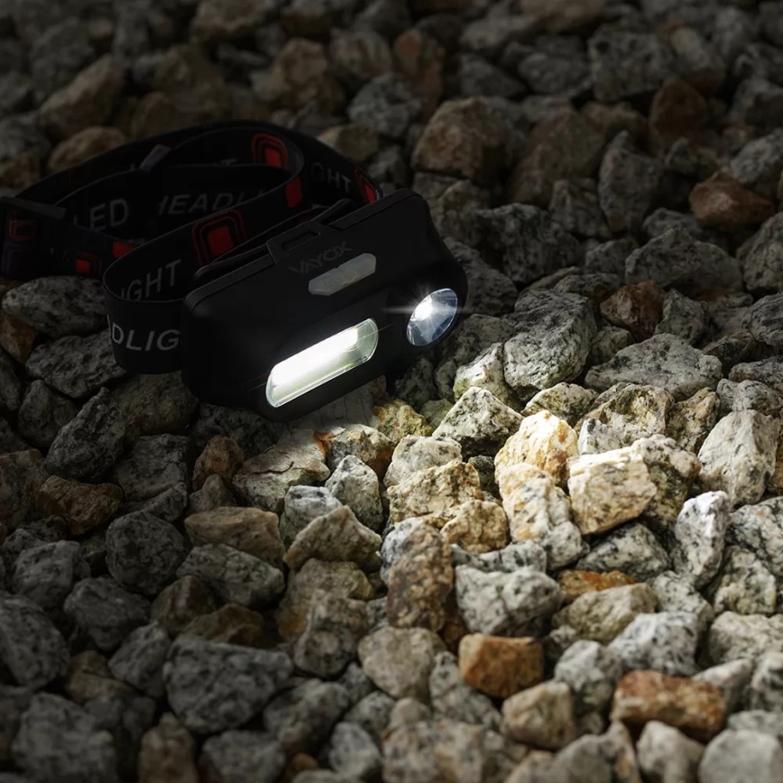 Lampada frontale ricaricabile dimmerabile 2xLED/5V IP44 210 shiny 2000 mAh