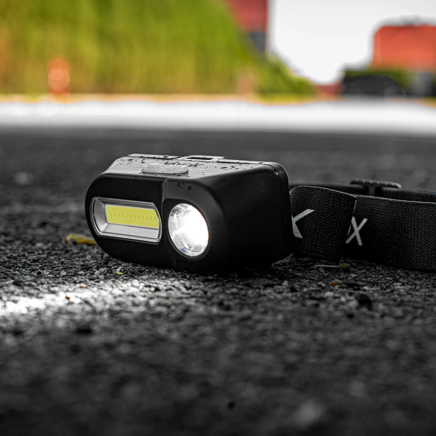 Lampada frontale ricaricabile dimmerabile a LED 2xLED/5V IPX4 250 lm 2000 mAh
