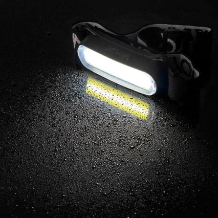 Lampada frontale ricaricabile LED Dimmable LED/5V IPX4 300 shiny 1200 mAh