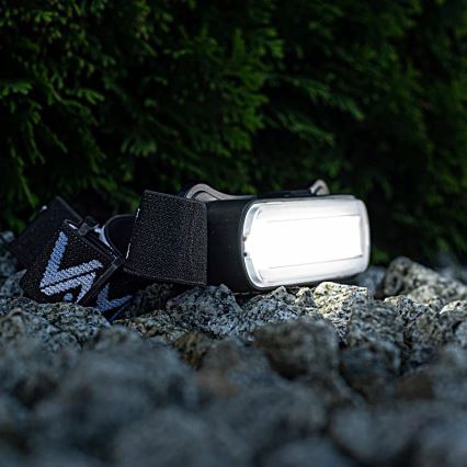 Lampada frontale ricaricabile LED Dimmable LED/5V IPX4 300 shiny 1200 mAh