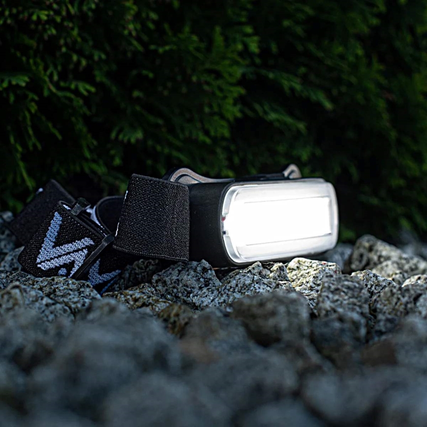 Lampada frontale ricaricabile LED Dimmable LED/5V IPX4 300 shiny 1200 mAh