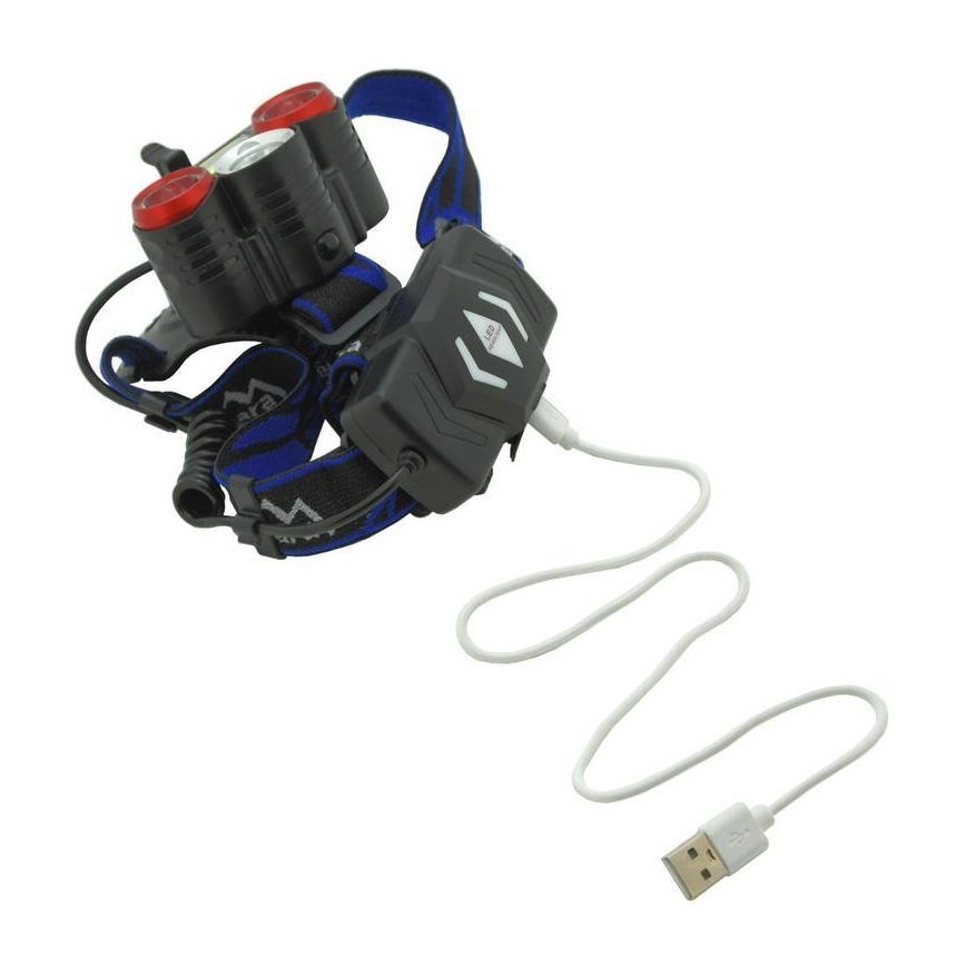 Lampada frontale ricaricabile LED/USB 670lm