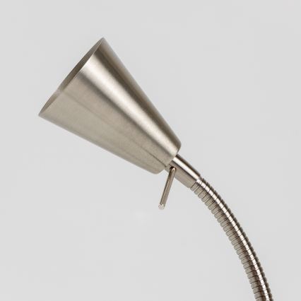 Lampada LED con clip 1xGU10/4,7W/230V cromo satinato
