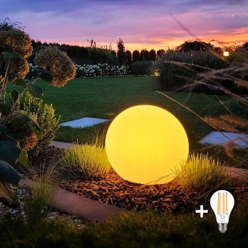 Lampada LED da esterno GLOBO 1xE27/9W/230V diametro 30 cm IP44
